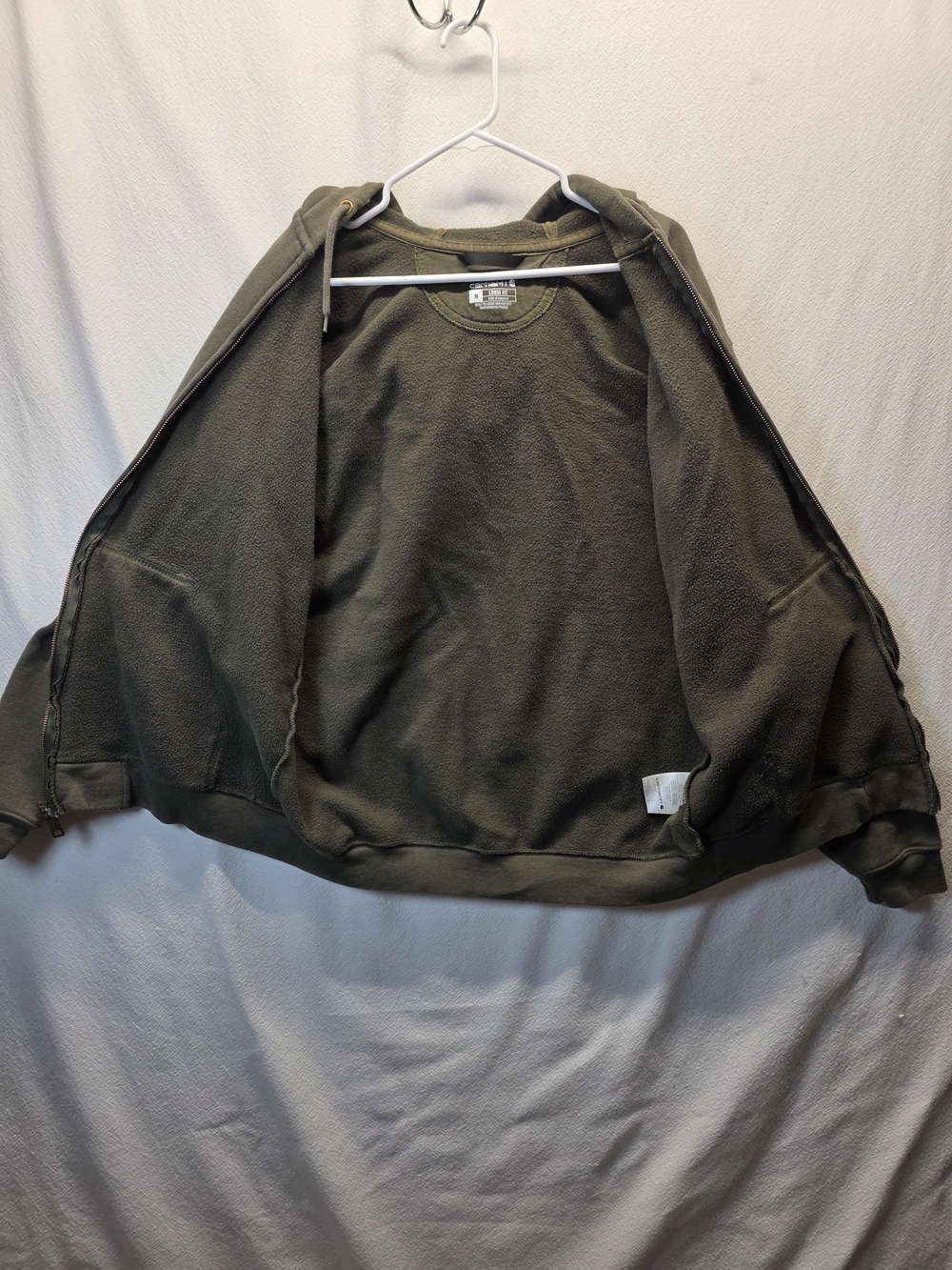 Carhartt Midweight Zip-Front Hoodie featuring a loose fit - Picture 5 of 11